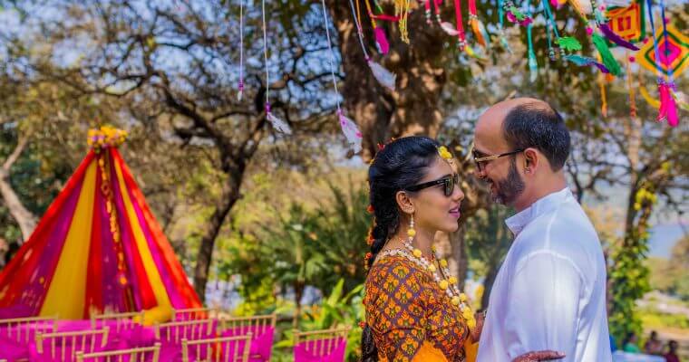 A Vibrant Haldi Ceremony by the Sea: A  Tale of Color and Joy in Goa